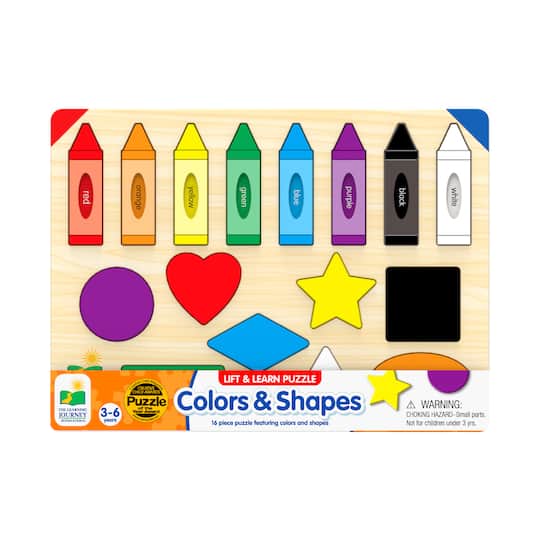 Lift & Learn Puzzle - Colors & Shapes: 16 Pcs By The Learning Journey | 15" x 11" x 0.403" | Michaels®